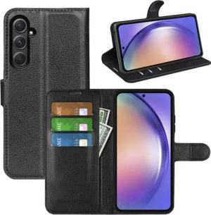 betterfon Handyhülle Handytasche für Samsung Galaxy A55 5G Klapphülle Schwarz, 3 Kartenfächer, Magnetverschluss & Standfunktion im Lederlook