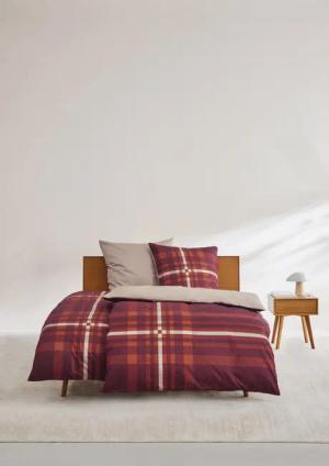 Bettwäsche-Set mit Karo-Details