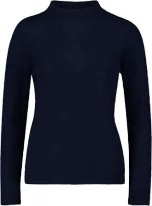 Betty Barclay Damen Kaschmir-Pullover mit Stehkragen 38, dunkelblau