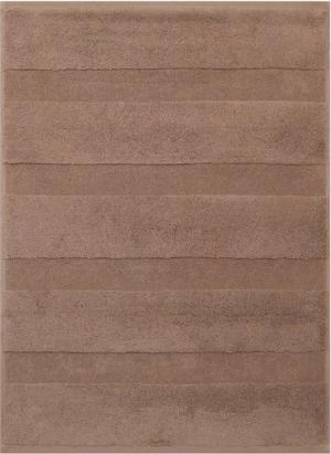Betz Badematte Badvorleger Deluxe 50x70 cm Farbe Mokka, nicht beschichtet, beidseitig nutzbar, Baumwolle, besonders dick