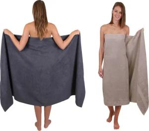 Betz Badetuch 2 Stück Badetücher groß XXL PALERMO Größe 100 x 200 cm, 100% Baumwolle (Set)