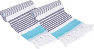 Betz Badetuch Hamamtuch 1 Stück 90 x 170 cm Badetuch Strandtuch Saunahandtuch, (1 Stück, 2-St), 100% Baumwolle, Farbe blau