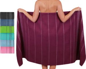 Betz Strandtuch Betz XXL Badetuch LINES Saunahandtuch Liegetuch 90x180 cm, 100% Baumwolle