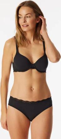 BH mit Schale Spitze schwarz - Unique Cotton 80D