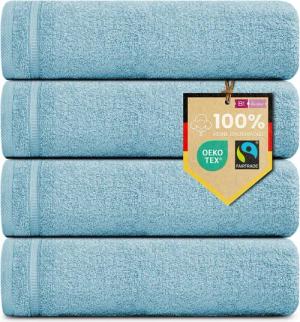 B!HOME Handtücher Set Saunatücher, Duschtücher, Gästehandtücher 100% Baumwolle, (Spar-Set, 4-St), flauschig saugfähig Frottee weich