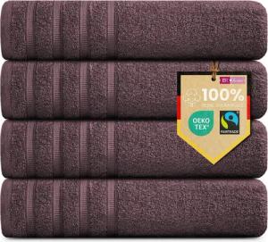 B!HOME Handtücher Set Saunatücher, Duschtücher, Gästehandtücher 100% Baumwolle, (Spar-Set, 4-St), flauschig saugfähig Frottee weich