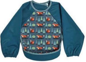 Bibetta Lätzchen aus besonders pflegeleichtem Neopren, mit ausklappbarer Krümelfangtasche und Raglan-Ärmeln