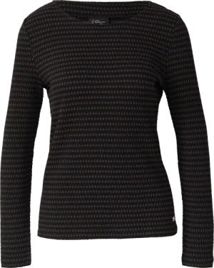 Bicolor-Shirt mit Strukturmuster