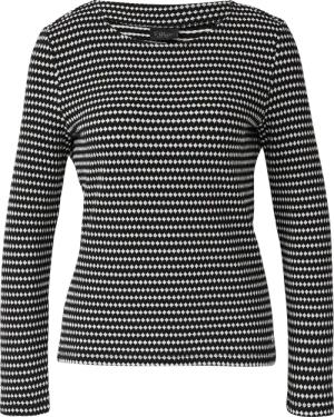 Bicolor-Shirt mit Strukturmuster