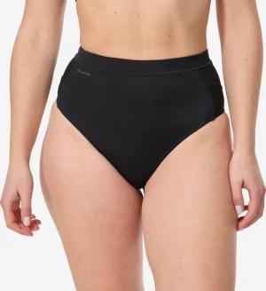 Bikini-Hose Damen hoher Taillenbund - Rosa schwarz