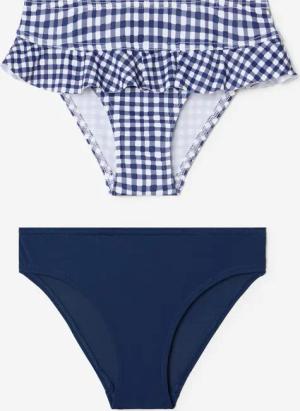 Bikini-Hose Mädchen 2er-Set Madi kariert/blau
