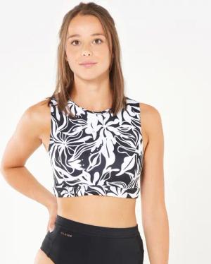 Bikini-Oberteil Damen Bustier Carla schwarz/weiß