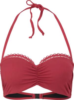 Bikini-Top Bandeau mit Raffung