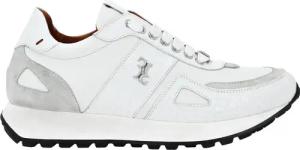 BILLIONAIRE Low-Top Sneaker - Läufer Sneaker &Amp Crocco Print - Gr. 45 (EU) - in Weiß - für Damen