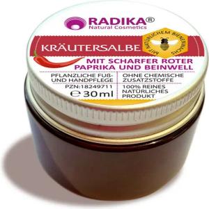 BIOHERBA R Pflege-Set Kräutersalbe mit scharfer roter Paprika und Beinwell 30 ml