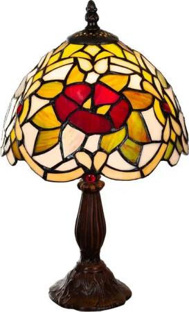 BIRENDY Stehlampe Tischlampe Tiffany Style Blume Tiff148 Motiv Lampe Dekorationslampe
