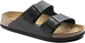 Birkenstock Sandale Arizona, Superlauf, Birko-Flor, schwarz Pantolette