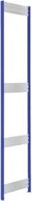 Bito Fachbodenregal-Stützrahmen-Set PA-Niet H1850xT624 mm, unmontiert enzianblau