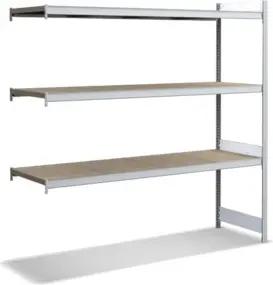 Bito Großfachregal-Set mit 3 Ebenen Spanplatte L2016xH2000xT624 mm, Anbaufeld verzinkt