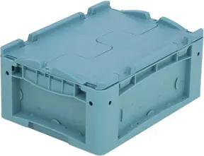 Bito Kleinladungsträger KLTD mit Deckel / KLTD43170 L400xB300xH170 mm, türkis