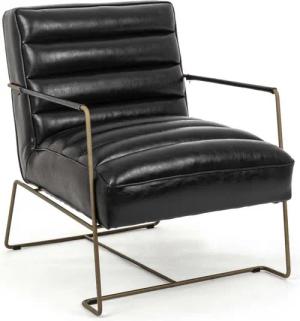 Bizzotto Sessel Brianna aus Kunstleder, Schwarz