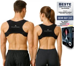 BLACKROX Rückenstabilisator [Vergleichssieger 2025] [Damen & Herren] [Haltungskorrektur] (Einzelprodukt, Einteilig), Schmerzlindernd, hautfreundlich, stabilisierend, ergonomisch