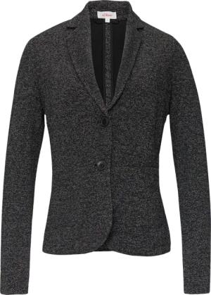 Blazer mit meliertem Muster im Slim Fit
