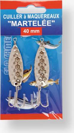 Blinker Makrele gehämmertes Metall