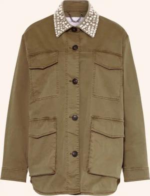BLONDE No.8 Fieldjacket mit Schmuckperlen