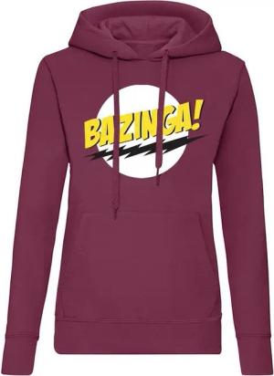 Blondie & Brownie Hoodie Damen Bazinga Logo Sheldon Big Bang Theorie mit Kapuze