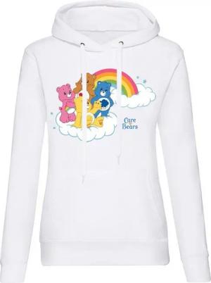 Blondie & Brownie Hoodie Damen Glücksbärchis Care Bears Hab-Dich-lieb Bärchis Wolkenland Damen Hoodie Glücksbärchis Wolkenland Motiv Baumwollmix Regular Fit