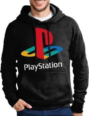 Blondie & Brownie Hoodie Herren PlayStation Konaole Gaming Nerd Spiele Herren Hoodie PlayStation Gaming Nerd Pullover mit Kapuze Front Prints