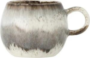 Bloomingville Espressotasse Bloomingville Espresso Tasse PAULA Grau Weiß mit Henkel