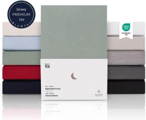 Blumtal Spannbettlaken Premium Topper, Standard - 100% Baumwolle, Gummizug: Rundum, (1 Stück), Superweiches 100% Baumwolle mit Rundumgummizug