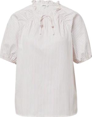 Bluse im Relaxed Fit mit Rüschenkragen