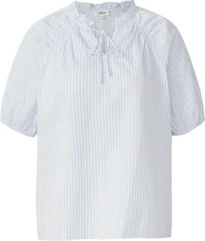 Bluse im Relaxed Fit mit Rüschenkragen