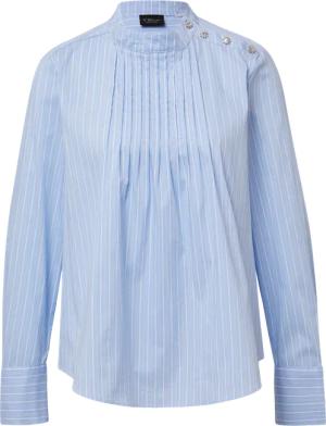 Bluse mit Biesenfalten und dekorativen Knöpfen