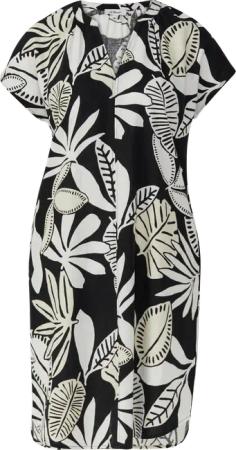 Blusenkleid aus Leinenmix mit Eingrifftaschen