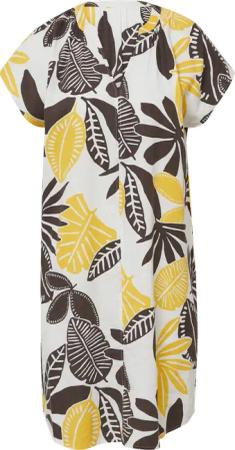 Blusenkleid aus Leinenmix mit Eingrifftaschen