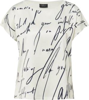 Blusenshirt mit Schriftprint und Strasssteinchen