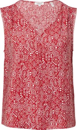 Blusentop aus Viskosemix mit Raffung