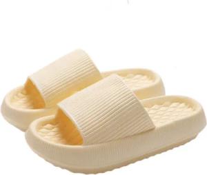 Blusmart 4 cm dicke EVA-Badepantolette Badepantolette (Hohe Elastizität und Komfort, Geeignet für den Heim- und Strandgebrauch) Unisex