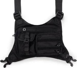 Blusmart Sporttasche Outdoor-Sport-Brusttaschen für Damen und Herren (Brusttasche mit Handyhalterung, Wasserdichte Sport-Brusttasche, leichte Laufweste), Geeignet für Sport, Radfahren und Wandern