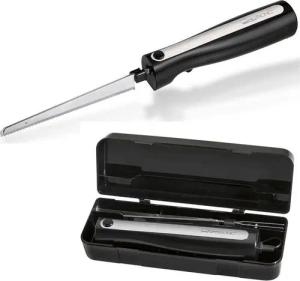 bmf-versand Elektromesser Elektromesser Fleisch Brot Elektrisch Messer Doppelklingen Schwarz