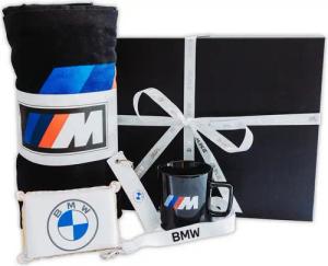 BMW Strandtuch BMW Geschenkset in exklusiver Geschenkbox Strandhandtuch M Tasse, (1-St)