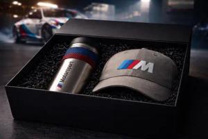 BMW Thermobecher BMW Geschenkbox  M Motorsport Geschenkset Thermobecher M Mütze Cap, 2-tlg.