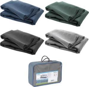 BO-CAMP Vorzelt Teppich Camping Zelt Boden Caravan Wohnwagen Balkon Outdoor 2-6m Farbe: blau, Größe: 3,0 x 5,0 cm