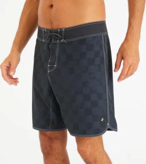 Boardshorts Herren halblang 18" 500 Checky schwarz