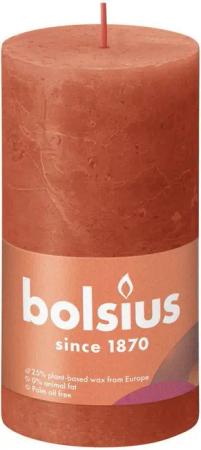 Bolsius Stumpenkerze Bolsius Rustik Stumpenkerze herbstliches orange