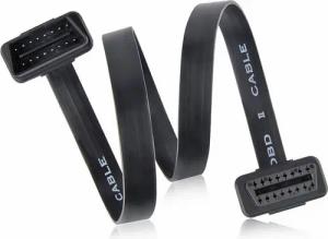 Bolwins K50C OBD2 OBD Verlängerung Kabel 16pol Stecker zu Buchse Auto Extender Elektro-Kabel, OBD2 16-Pin Stecker, OBD2 16-Pin Buchse (100 cm), Verlängert OBD2-Anschluss, reduziert Stecker-Verschleiß